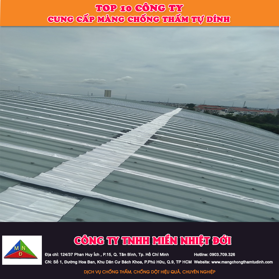Top 10 công ty cung cấp màng chống thấm tự dính uy tín